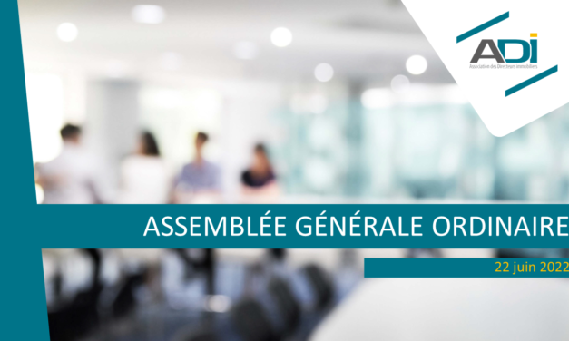 Tenue de l&rsquo;ASSEMBLÉE GÉNÉRALE ORDINAIRE 2022